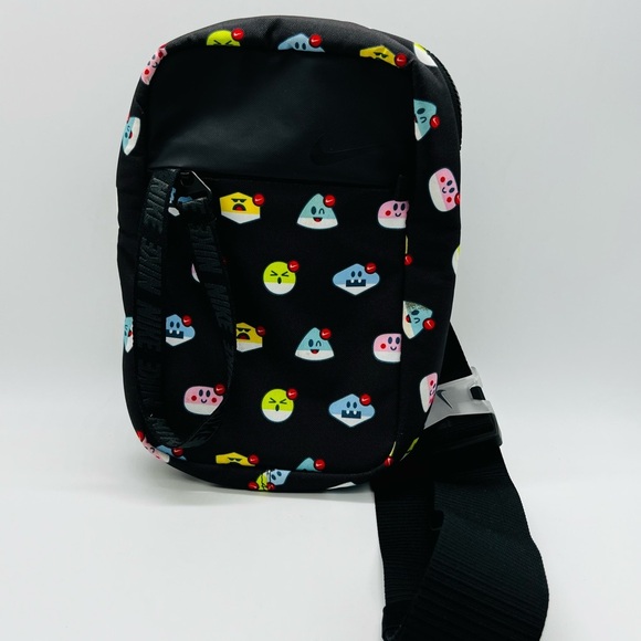 Nike Kids Black Sling Bag with Colorful Emoji Print Like New - Picture 13 of 13
